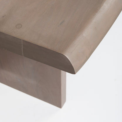 Konstantin 94.0 x 40.0 x 30.0 Medium Brown Wood W/ Live Edge Rectangular Dining Table