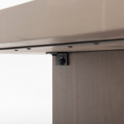 Konstantin 94.0 x 40.0 x 30.0 Medium Brown Wood W/ Live Edge Rectangular Dining Table