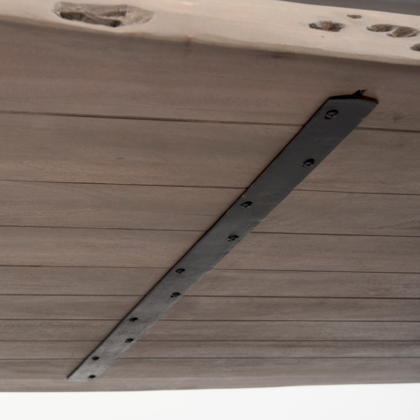 Konstantin 94.0 x 40.0 x 30.0 Medium Brown Wood W/ Live Edge Rectangular Dining Table