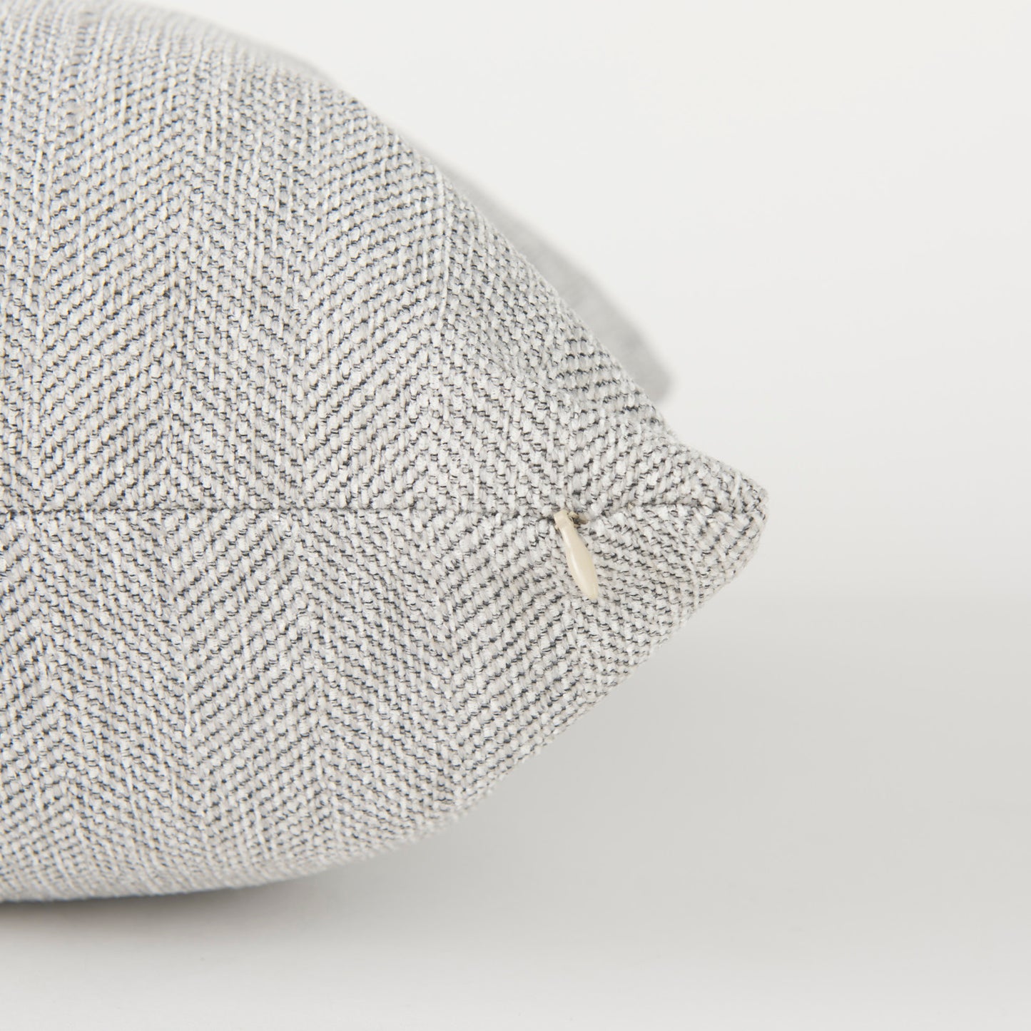 Valence Light Gray Throw Pillow Sectional Piece