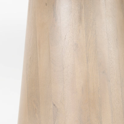 Maxwell 48L x 48W x 30H White Marble Round Top W/ Black Metal and Wood Pedestal Base Dining Table