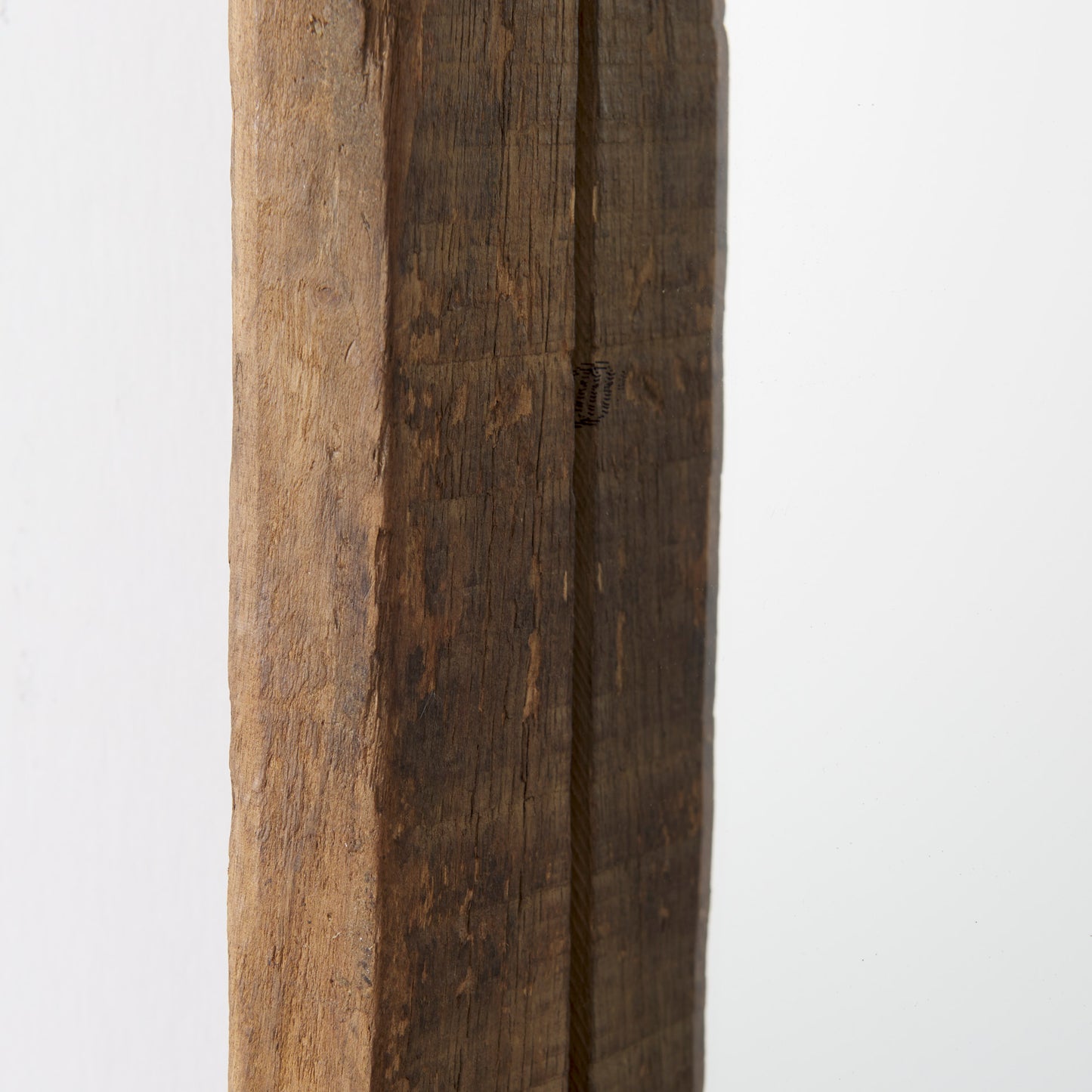 Gervaise 12L x 2W x7H Small Brown Wood Frame Rectangular Wall Mirror