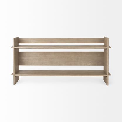 Aida Light Gray Wood Console Table