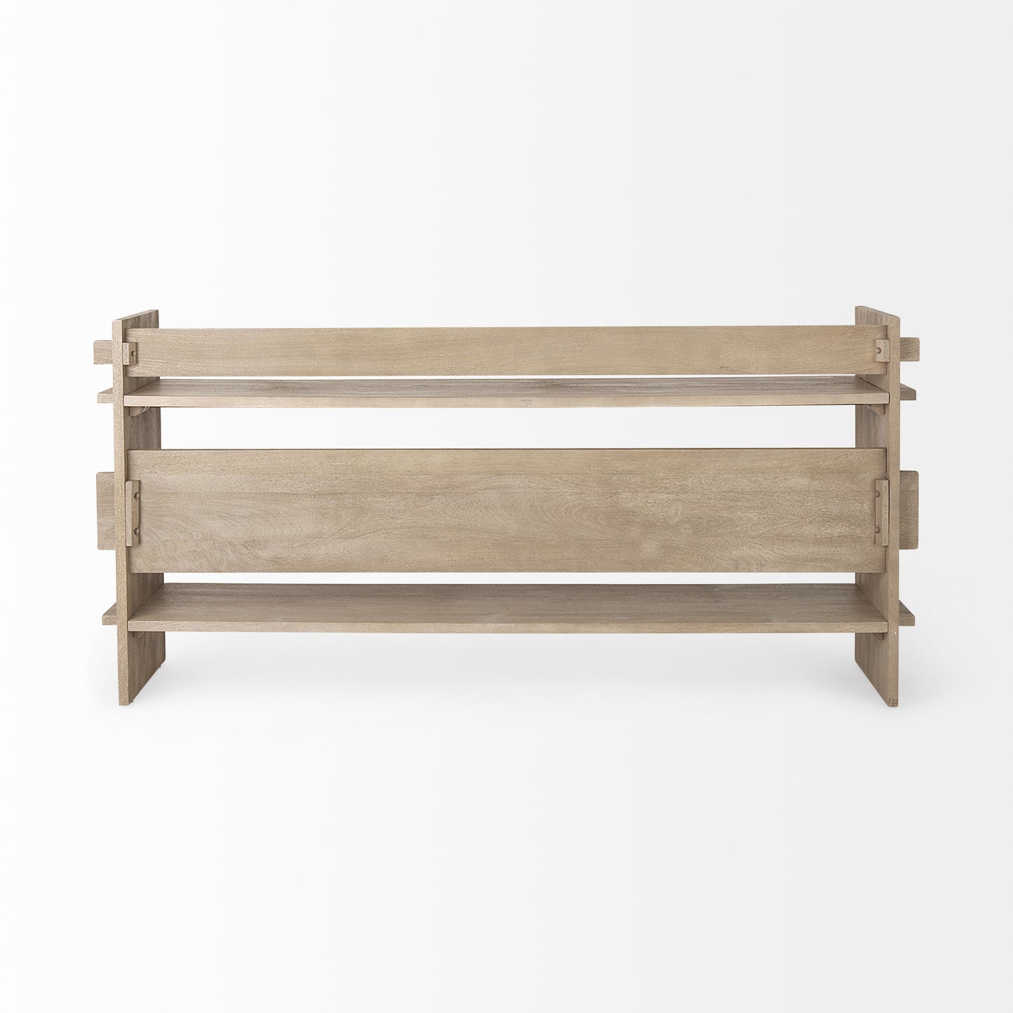 Aida Light Gray Wood Console Table