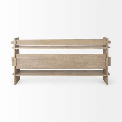 Aida Light Gray Wood Console Table