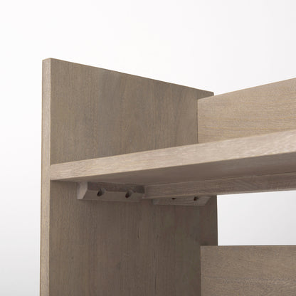 Aida Light Gray Wood Console Table