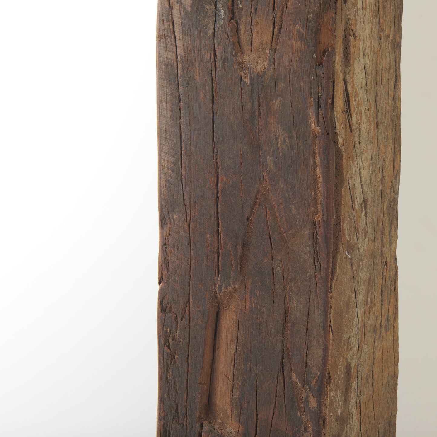 Gerome 28 x 48 Brown Wood Frame Rectangular Wall Mirror