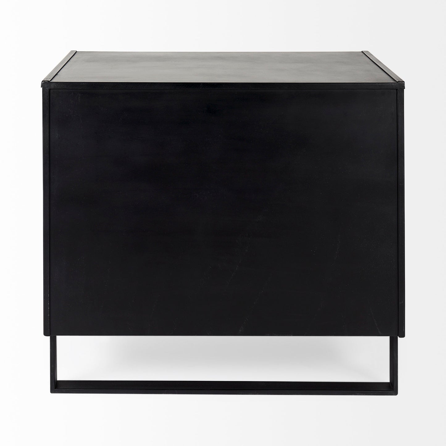 Alvin 34.5L x 21.5W x 30.0H Wood W/Metal Framing Accent Cabinet
