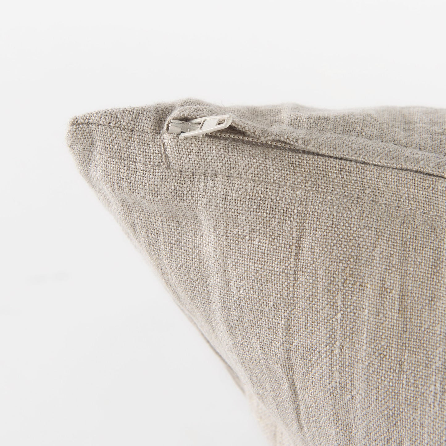 Raquel 18L x 18W Beige and Black Fabric Plaid Decorative Pillow Cover