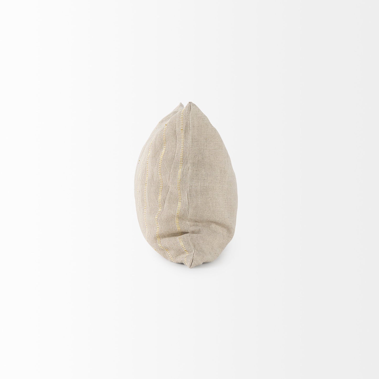 Danika 13.0L x 21.0W x 0.2H Beige and Gold Fabric Decorative Pillow Cover