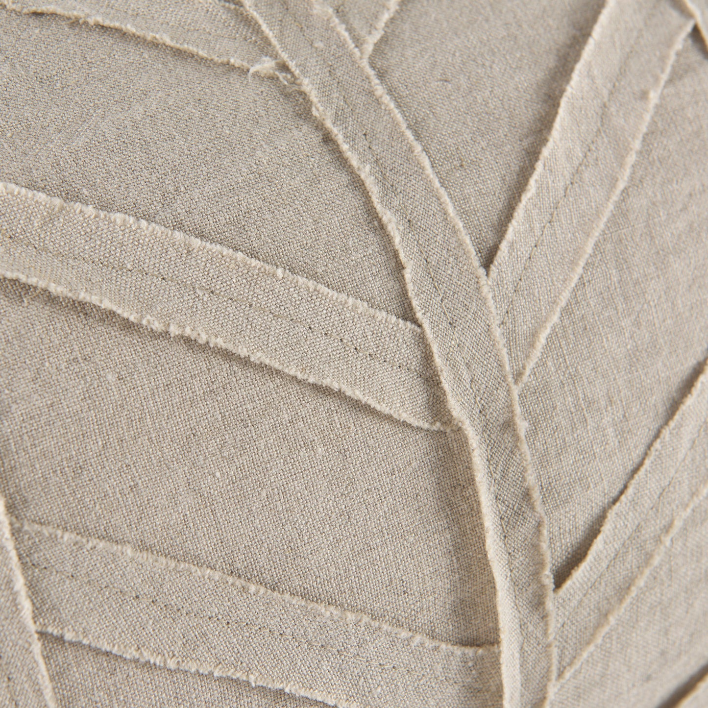 Ivivva 14L x 26W Beige Fabric Textured Decorative Pillow Cover