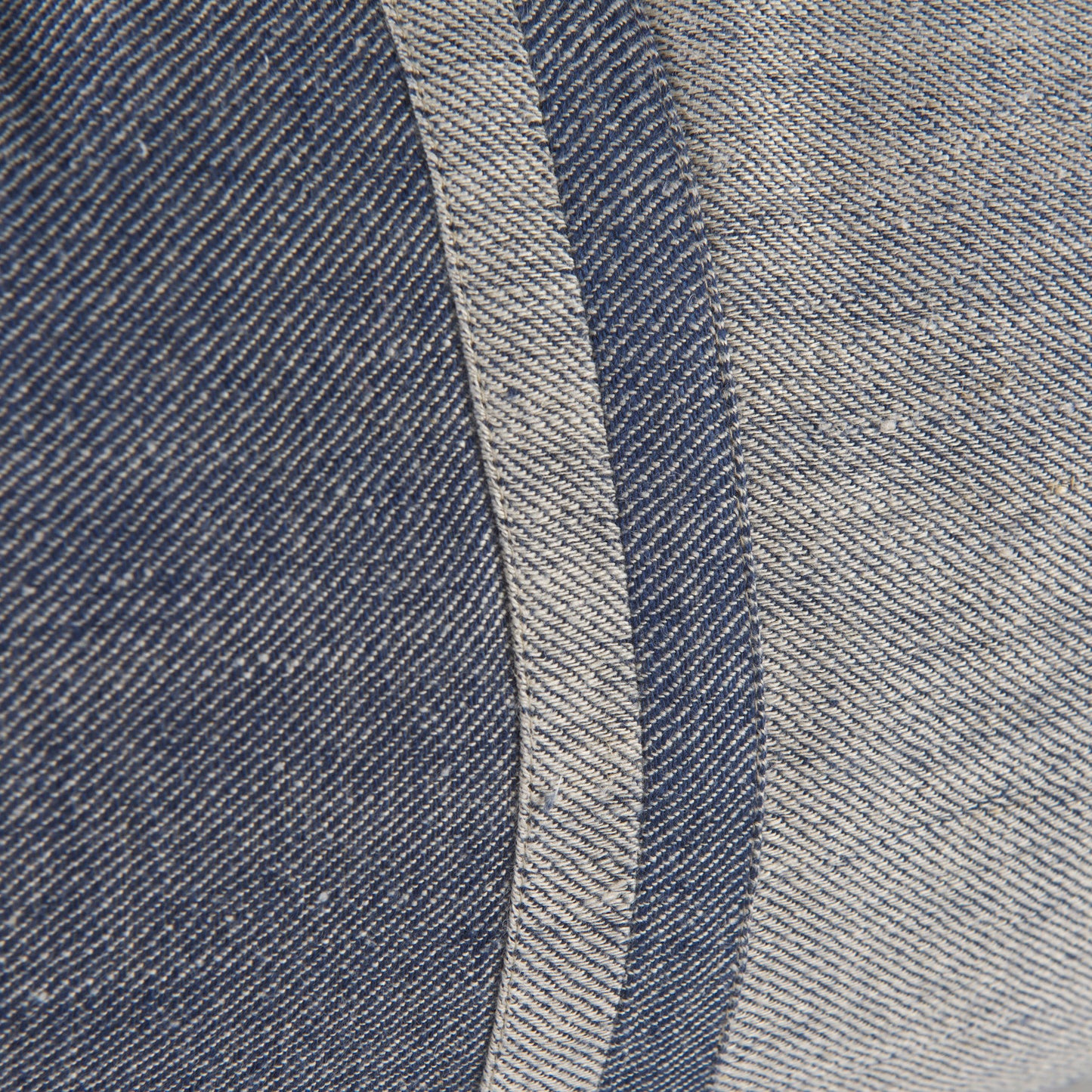 Aubrielle 14L x 26W Gray and Blue Fabric Color Blocked Decorative Pillow Cover