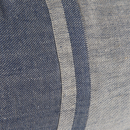 Aubrielle 14L x 26W Gray and Blue Fabric Color Blocked Decorative Pillow Cover