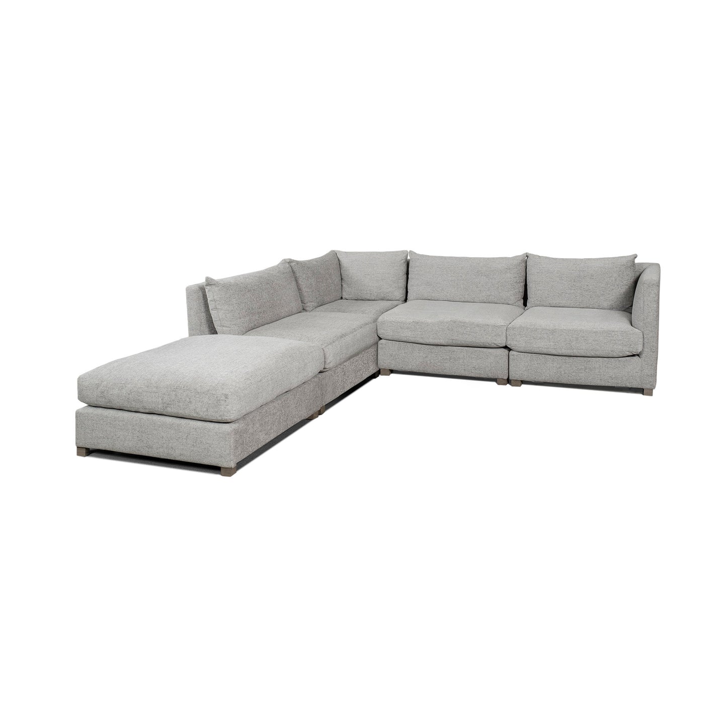 Valence Medium Gray Throw Pillow Sectional Piece