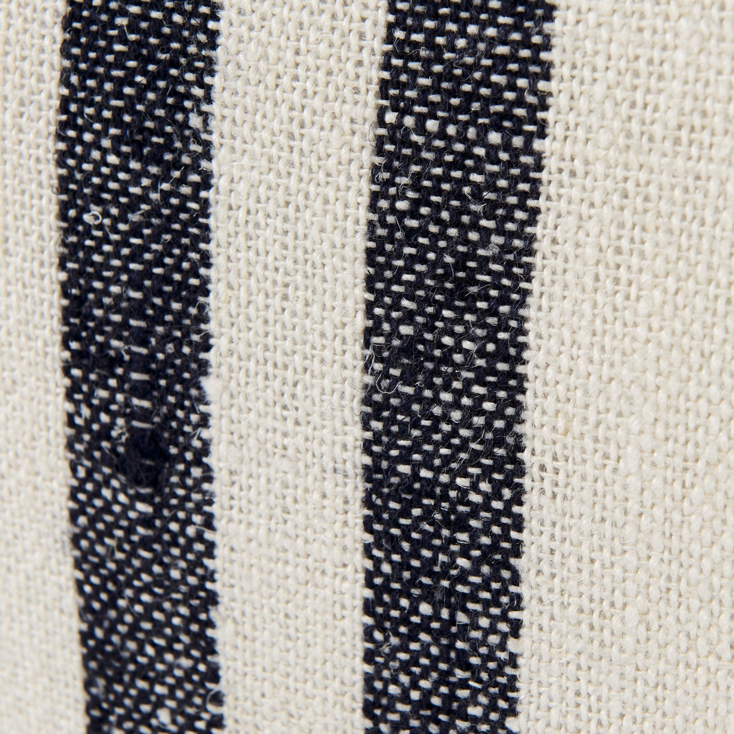 Sandra 18 x 18 Beige With Blue Stripes Decorative Pillow Cover