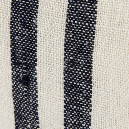 Sandra 18 x 18 Beige With Blue Stripes Decorative Pillow Cover