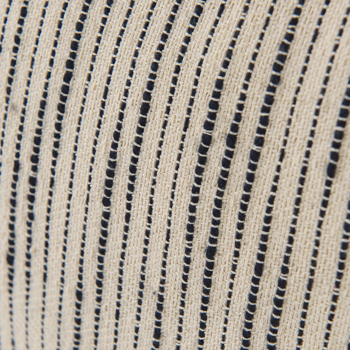 Krystal 20 x 20 Cream/Blue Pom Pom Decorative Pillow Cover