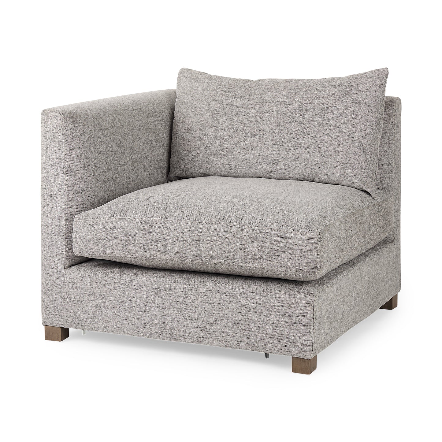 Valence 2 Piece Medium Gray Modular Sofa Set
