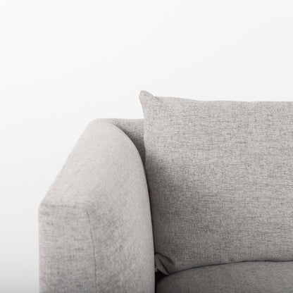 Valence 2 Piece Medium Gray Modular Sofa Set