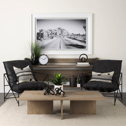 Marian 11.0L x 3.1W x 11.0H Black Studded Round Table Clock