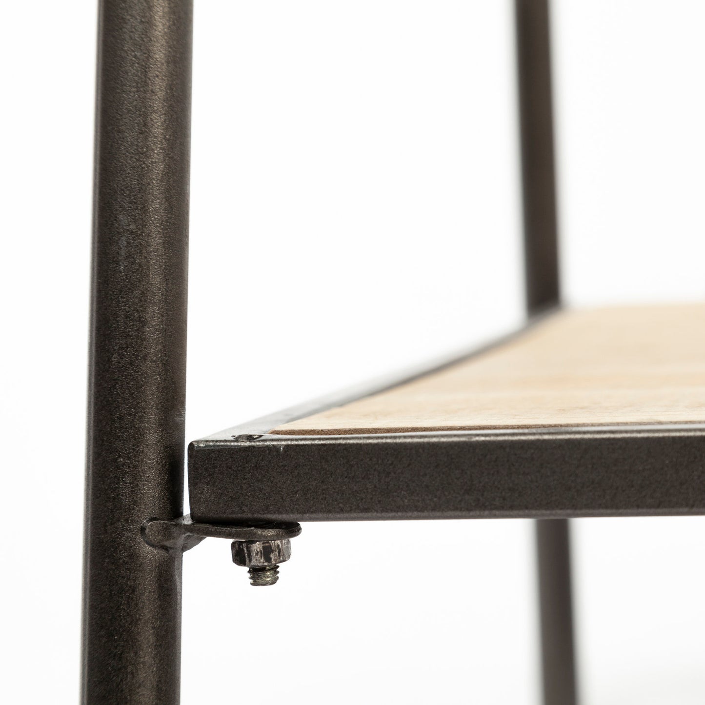 Carell 31L x 18W Black Metal And Wood Shelf Hall Tree