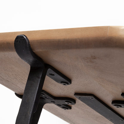 Helios II 60L x 14W x 29H Rectangular Brown Raised Edge Top Console Table