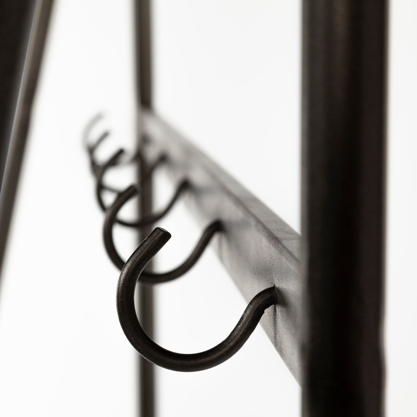 Carell 31L x 18W Black Metal And Wood Shelf Hall Tree