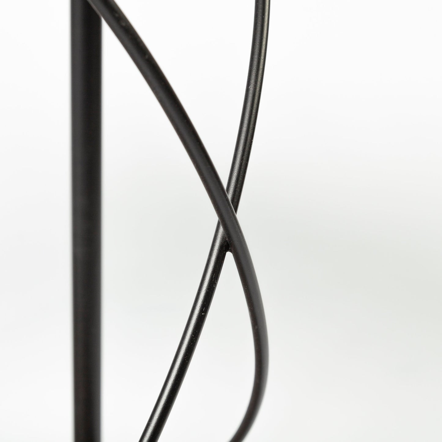 Marlon Black Metal Frame Two Tier Shelves w/Stemware holder Bar Cart