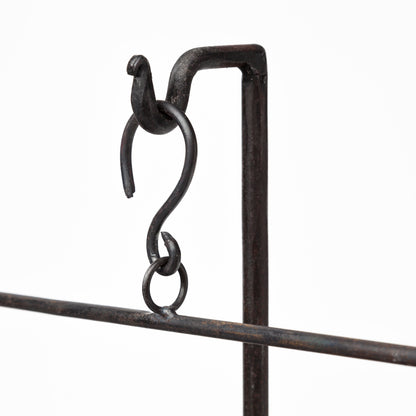 Adilah 16L x 10W Black Metal Vintage Inspired Weighing Scale