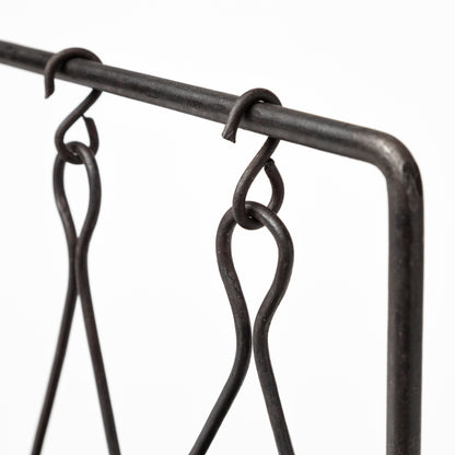 Enos 19L x 3W Black Metal 4 Bowl Ancient Spice Market Decorative Display