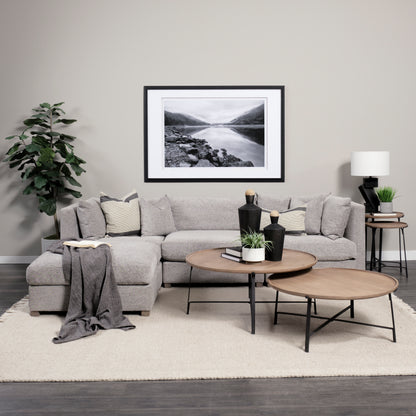 Valence 2 Piece Medium Gray Modular Sofa Set