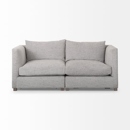 Valence 2 Piece Medium Gray Modular Sofa Set