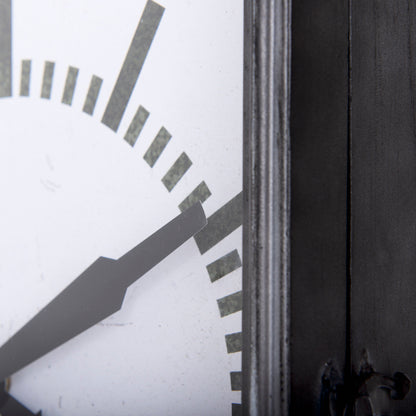 Hagar Rectangular Large Industrial Wall Clock