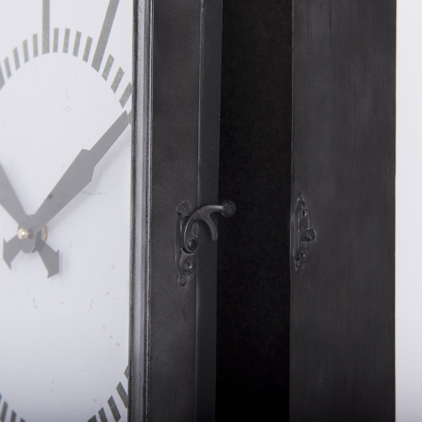 Hagar Rectangular Large Industrial Wall Clock