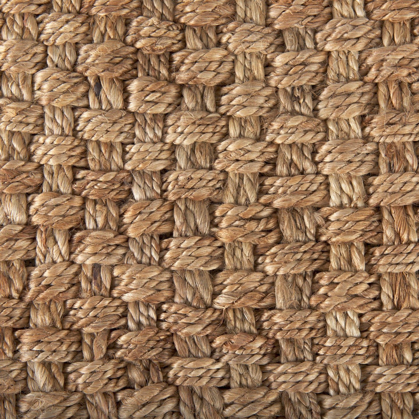 Aylin 16.5" Square Brown Jute Pouf