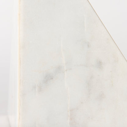 Sophia 8.0"L x 6.0"W x 7.0"H Marble Set Of Two Bookends