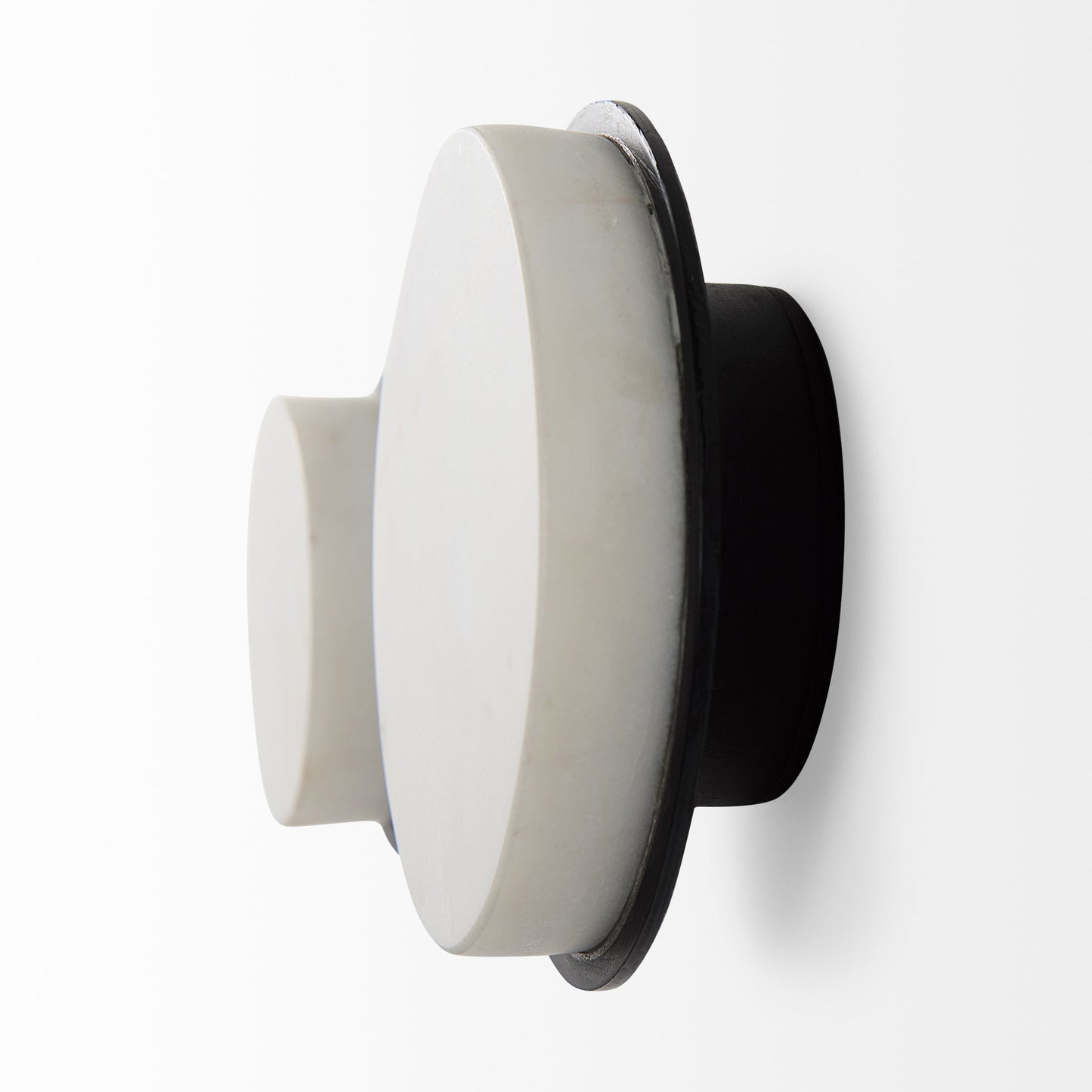 Sophia 5.0 L x 5.0 W x 3.0 H White Marble Set of 2 Wall Hooks