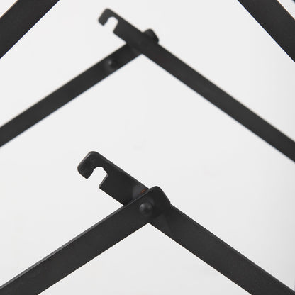 Direttore 19.3L x 19.3W x 44.1H Black Leather Seat W/Black Iron Frame Bar Stool