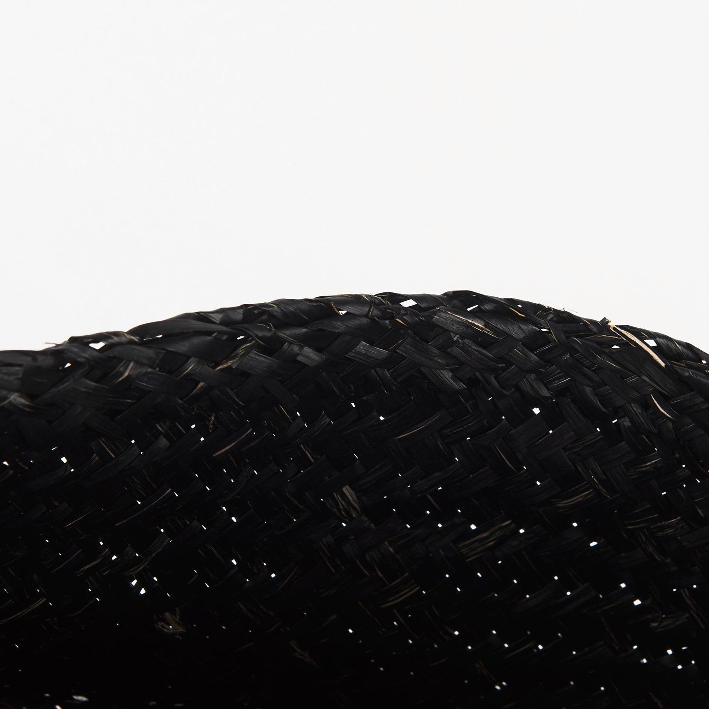 Ella 9.8L x 9.8W x 11.0H (Set of 3) Black Seagrass Basket W/ Light Brown Handles