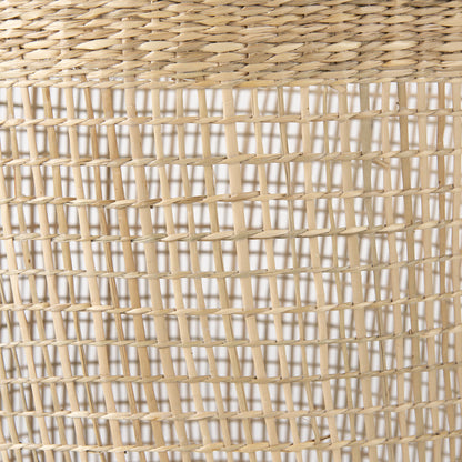 Bowie 19.7L x 19.7W x 19.7H (Set of 3) Medium Brown Seagrass Round Basket W/ Handles