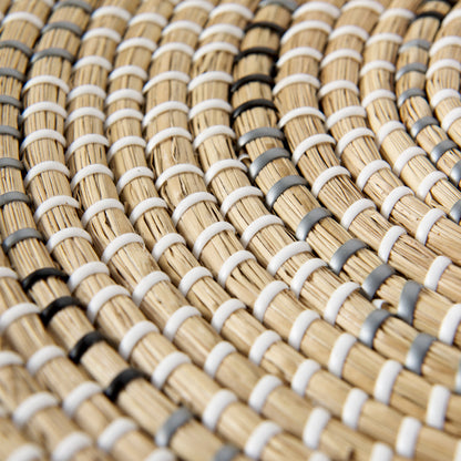 Avel 18.0L x 18.0W x 3.0H Light Brown Seagrass W/Dark Brown String Round Wall Hanging Plate