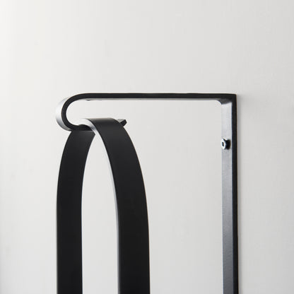 Kero 5.9L x 6.9W x 24.0H Black Metal Wall Candle Holder