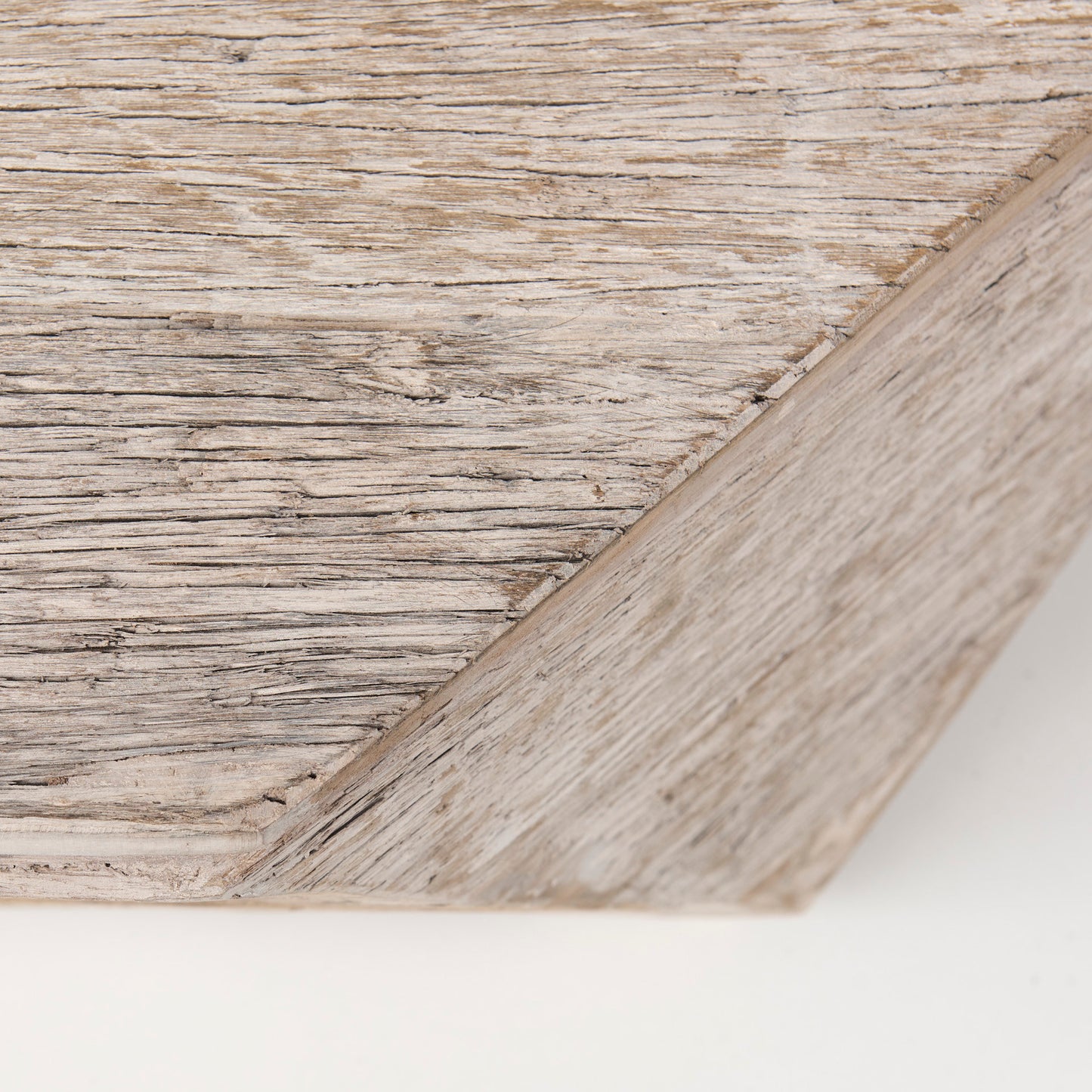 Esagono Octagonal Reclaimed Wood Coffee Table w/ Storage