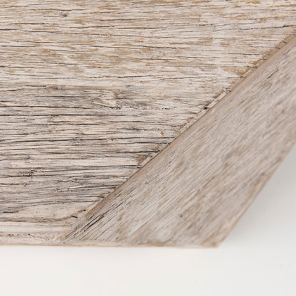 Esagono Octagonal Reclaimed Wood Coffee Table w/ Storage