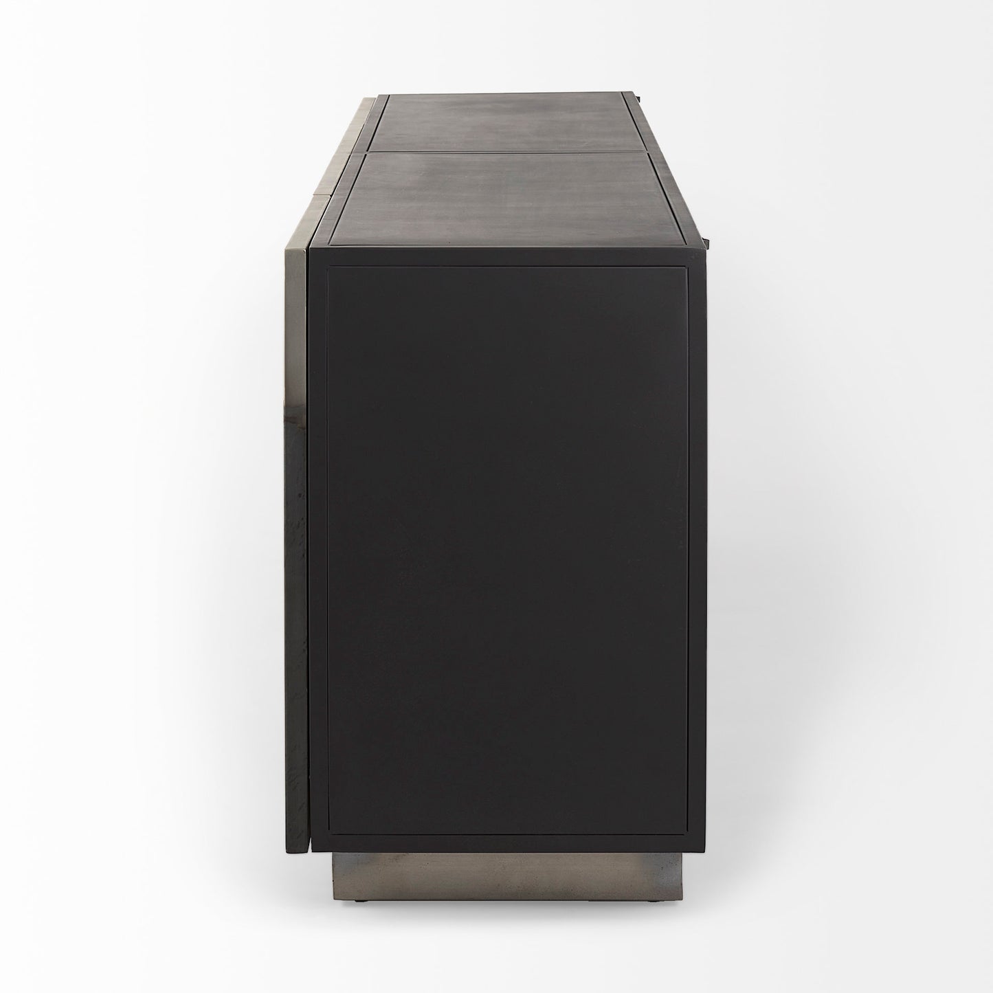 Roxdale 82.0L x 18.0W x 29.0H Acid Wash Metal Sideboard