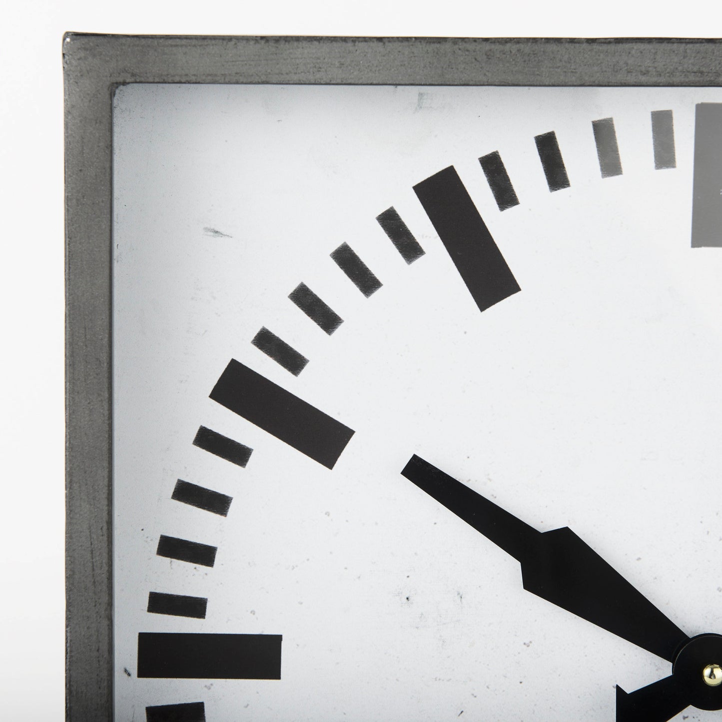 Felix Gray Metal Square Table Clock