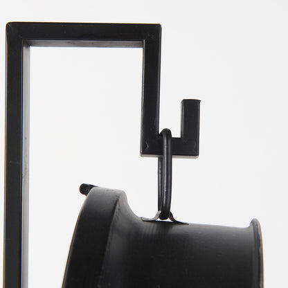 Taxz Metallic Brown Metal Hanging Table Clock