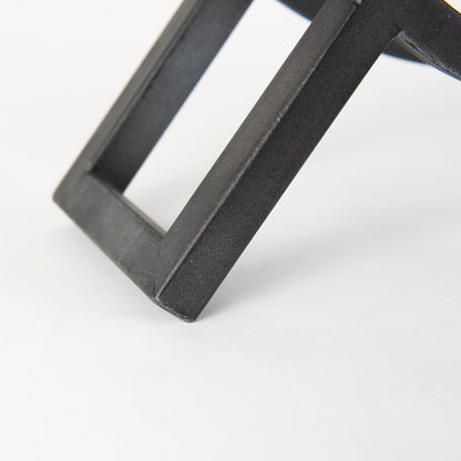 Gaston Gray Metal Circular Table Clock