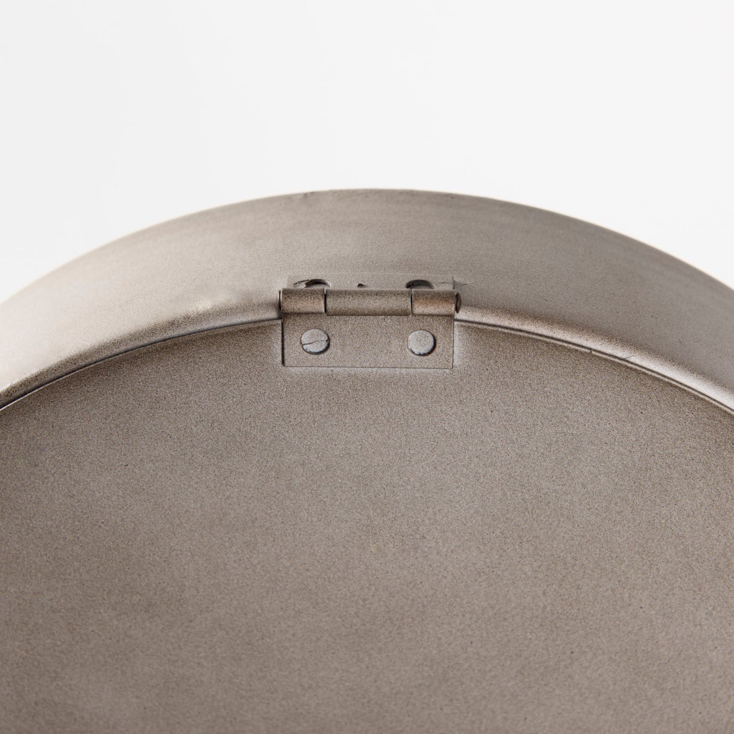 Aurus Matte Gray Metal Table Clock