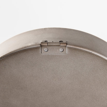 Aurus Matte Gray Metal Table Clock